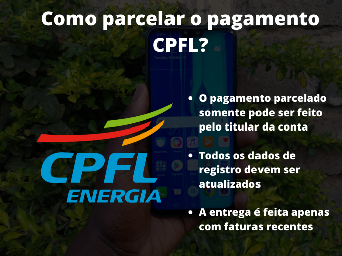 Como parcelar o pagamento CPFL_