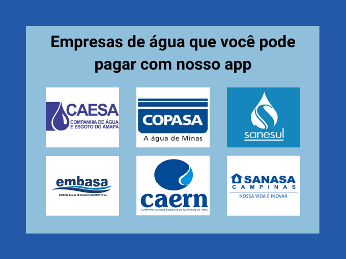 Pague sua conta de água com RecargaPay