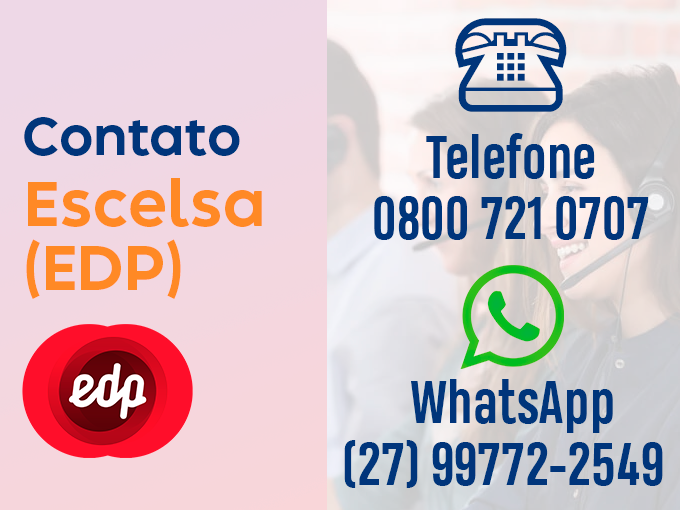Quais são os numeros de telefone e whatsapp da Escelsa EDP