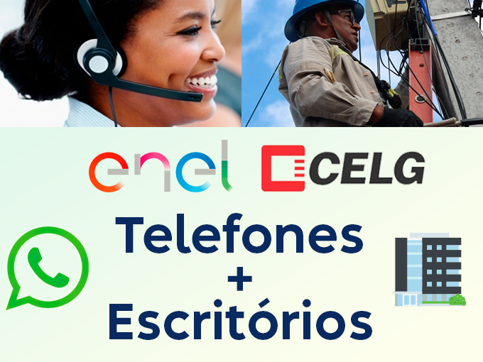 Como entrar em contato e encontrar escritórios CELG ENEL Goiás