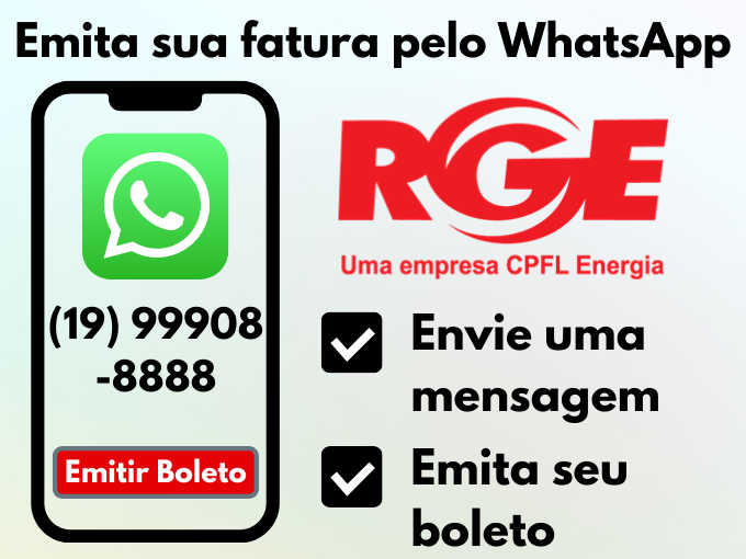 emitir rge segunda via pelo whatsapp