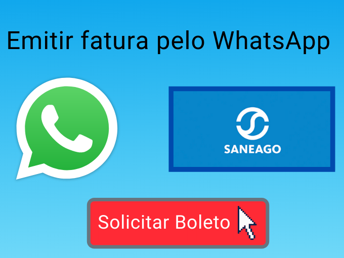 Emita fatura Saneago 2 via whatsapp