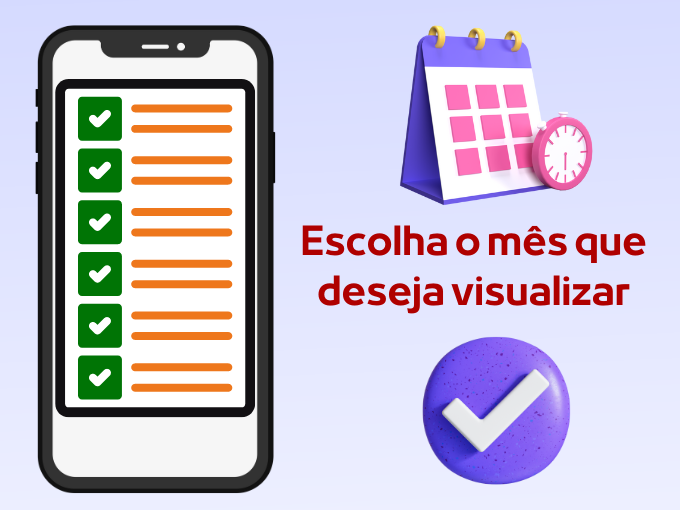 Consultar débitos Sanasa - Passo 3 - Escolha o mês
