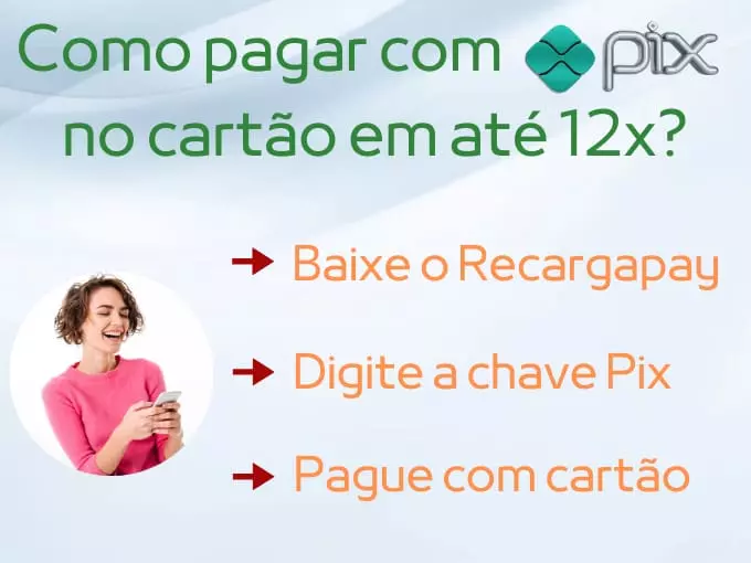 Como pagar com Pix no cartão em até 12X